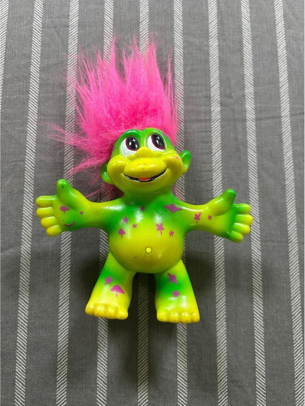 VINTAGE 1992 TRENDMASTERS LAND OF THE TROLLS GREEN TALKING TROLL